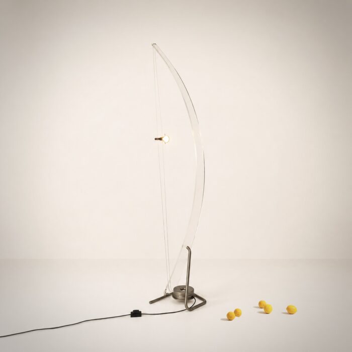 ALEIX MEISE, lampadaire ACRO NERO ou BOLLUM, France, 1980