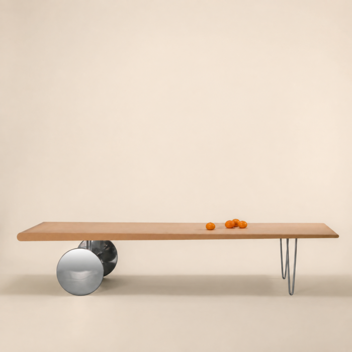 GILLES DERAIN, table basse LUMEN ed, Circa. 1985