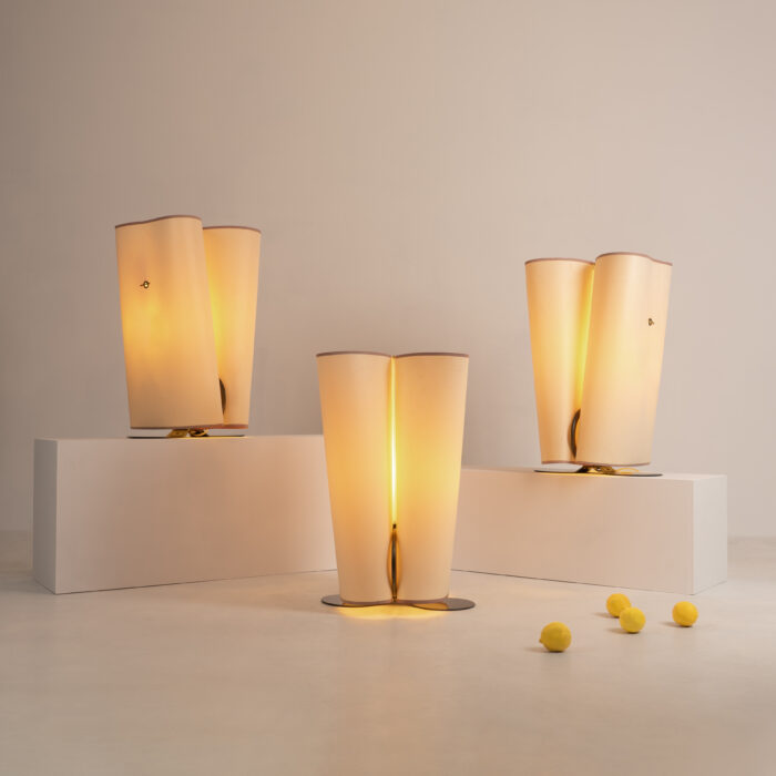Tobia Scarpa (né en 1935)  set 3 lampes Abatina