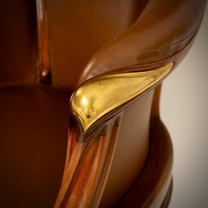 LOUIS MAJORELLE, fauteuils Viorne, Art Nouveau – Image 8