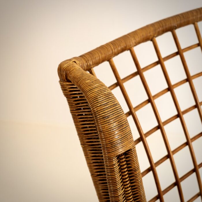 LA PALMA, PAIRE DE FAUTEUILS ROTIN, CIRCA 1960 – Image 7