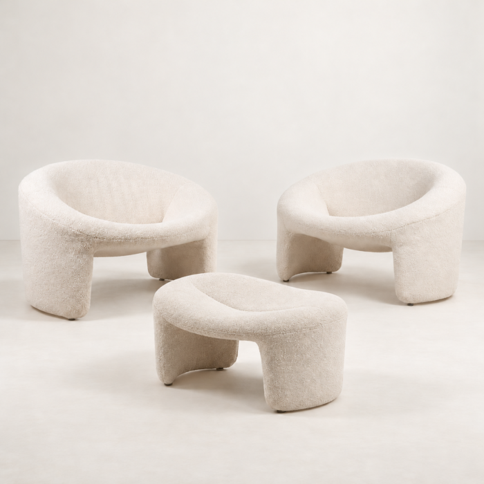 OLIVIER MOURGUE, fauteuils et repose-pied Montréal, Airborne Ed., 1967