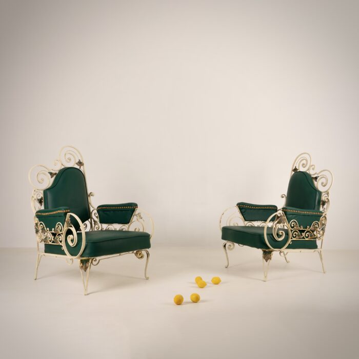 MAISON JANSEN, paire de fauteuils, France, C. 1940