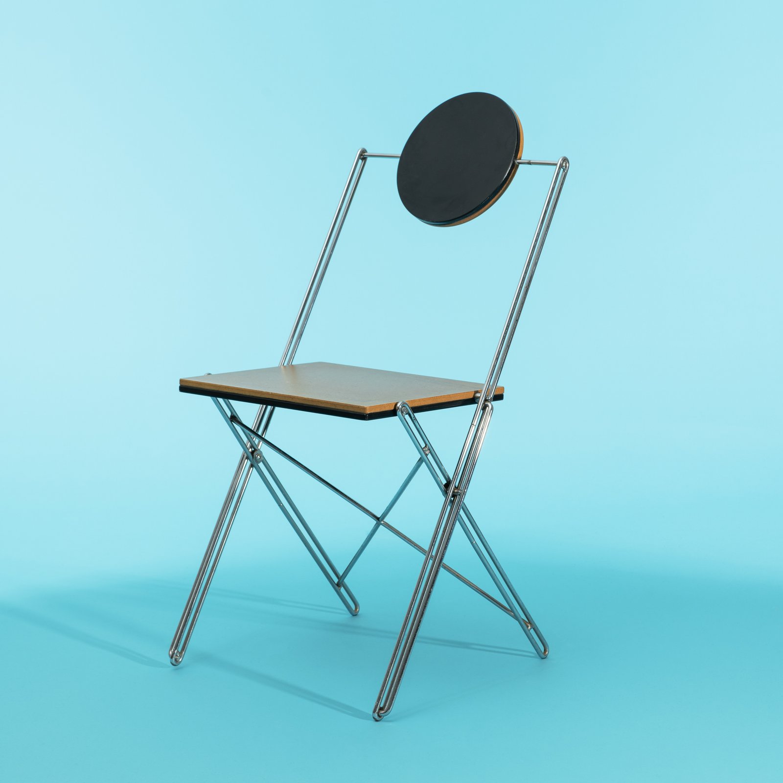 R-J CAILLETTE, CHAISE PLIANTE RJC, VIA ED., 1986 — vue principale