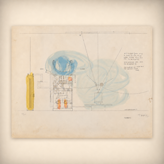 VASSILAKIS TAKIS, Télélumière n°1, 500 ex., 1972