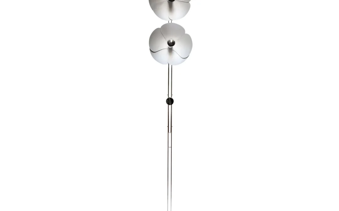 Lampadaire 2093-225 d’Olivier Mourgue, réédition Disderot, visuel publié par Le FRENCH DESIGN