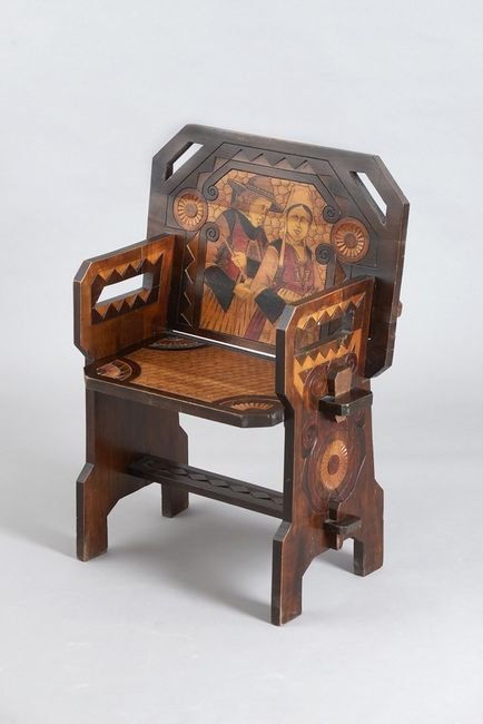 Paul Fouillen, fauteuil démontable en bois