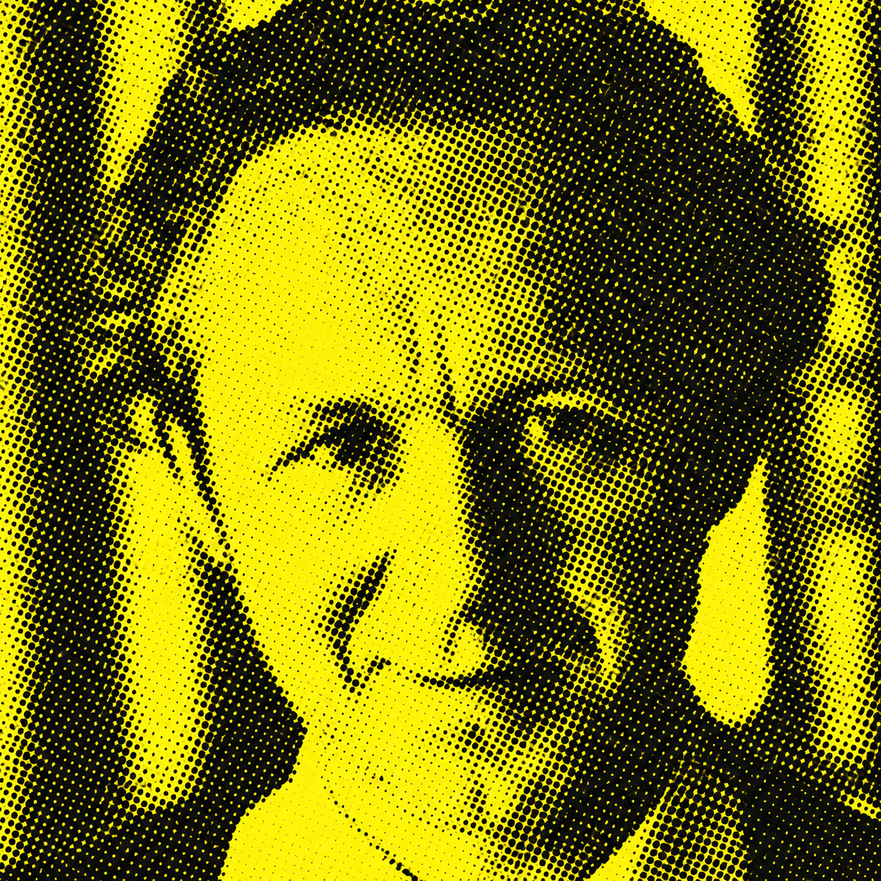 Portrait de Joseph Savina, présentation en noir et blanc tramé
